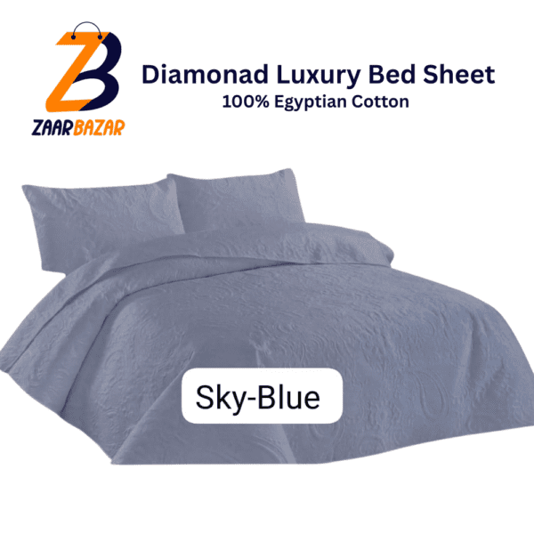 Luxury Egyptian Cotton King Size Bedspread – 3 Piece Set - Image 5