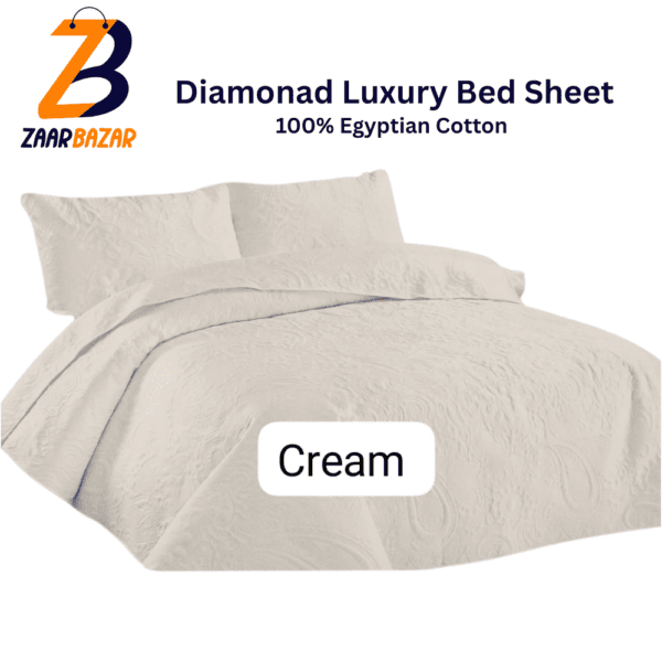 Luxury Egyptian Cotton King Size Bedspread – 3 Piece Set - Image 4