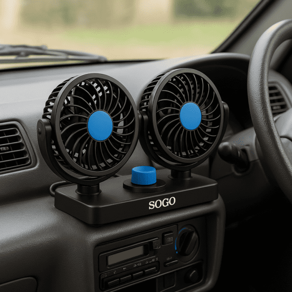 SOGO 12V Dual Head Fan - Image 2